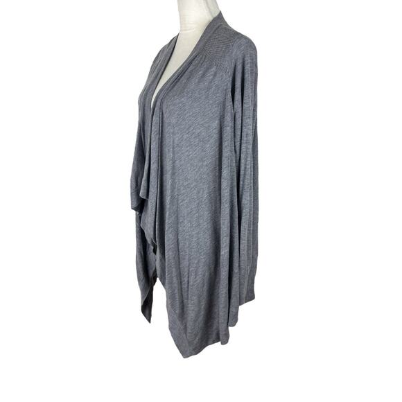 Vince Merino Wool Blend Cardigan Waterfall Open Front Sweater Gray Size Large - Picture 4 of 6